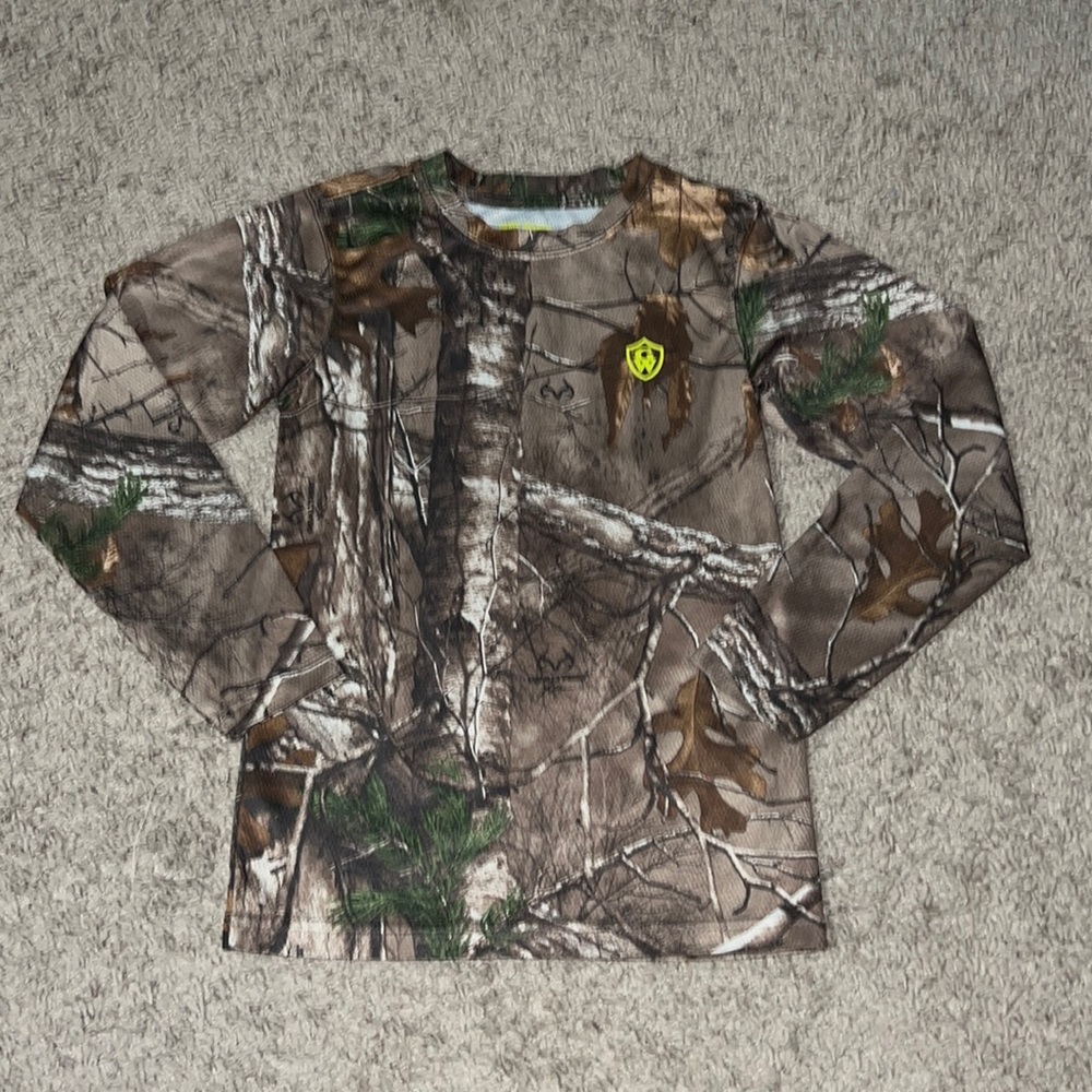 Youth boys camouflage l/s dri-fit